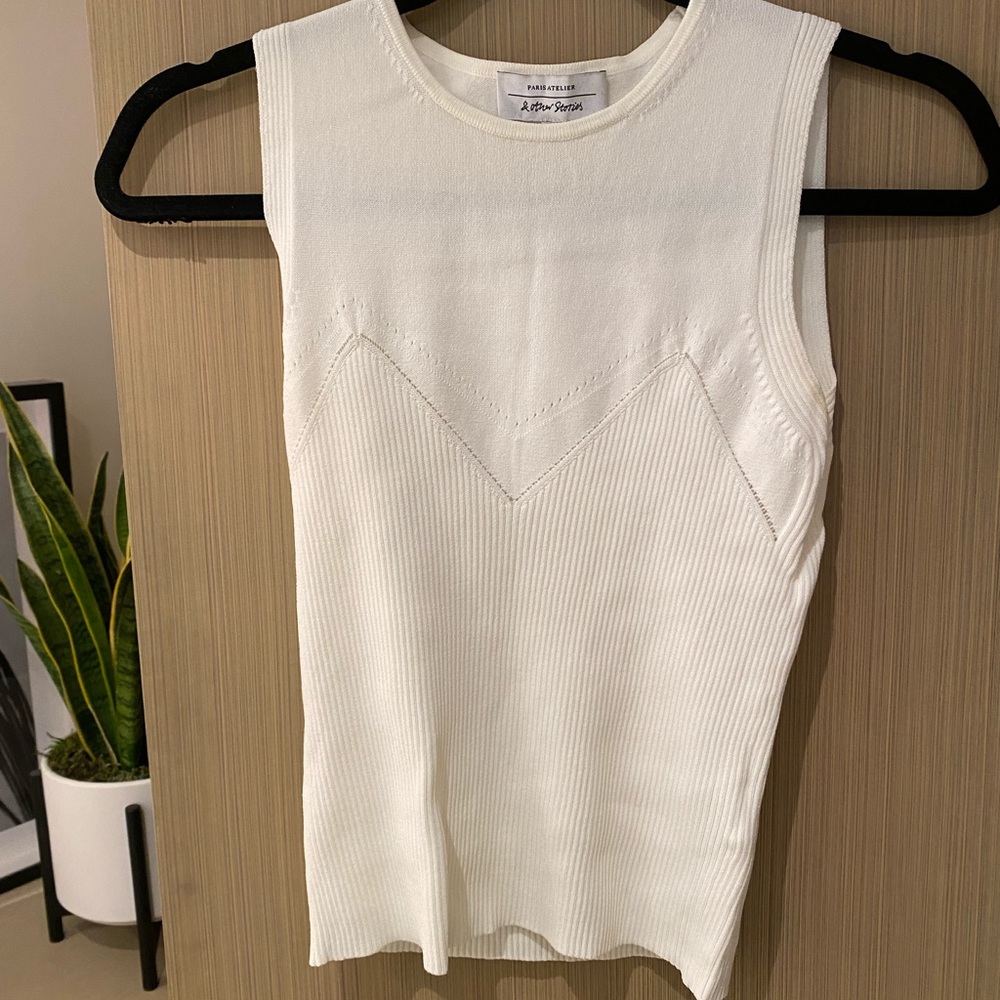& other stories knit crop top